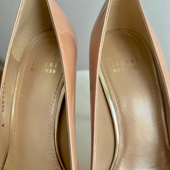 Stuart Weitzman Nude Patent Pumps - Picture 7 of 12